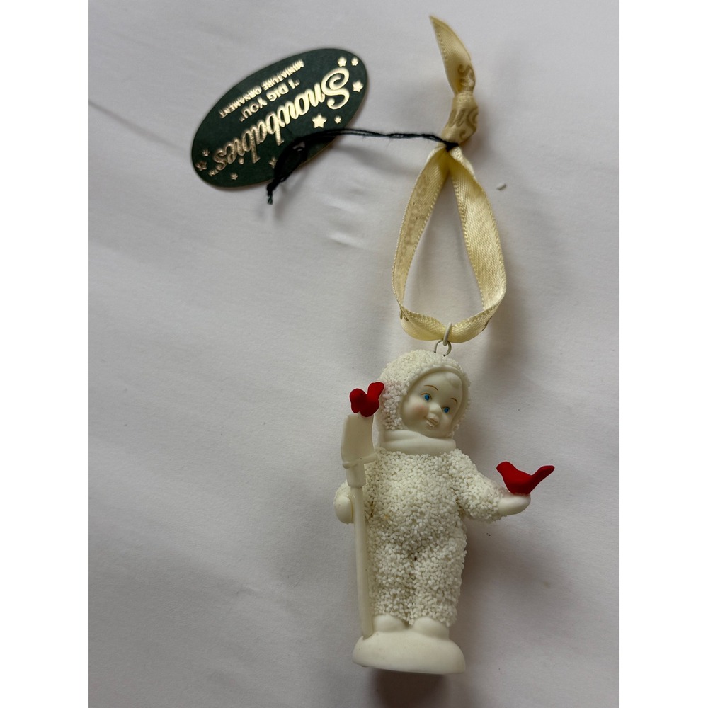 Vintage Department 56 Snowbabies I Dig You Retired Ornament